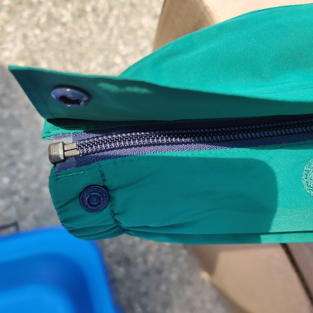 Baby's teal waterproof lined snowsuit - Picture 10 of 14